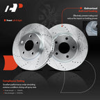 Drilled Brake Rotors & Ceramic Brake Pads for Chevrolet Uplander (2005–2008)