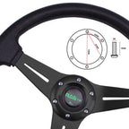 14" Racing Steering Wheel with Hub Adapter for Ford Mustang (1984–2004)