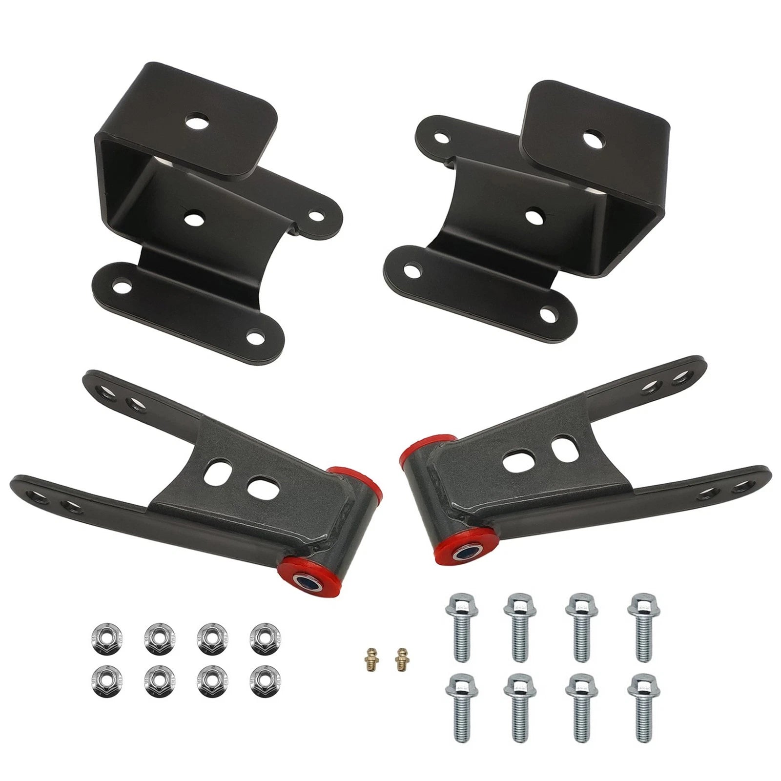 2"–4" Drop Shackles & Leaf Springs for Dodge Ram 2500 3500 (1994–2002)
