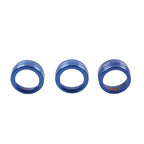 Blue AC Climate Control Knob Ring Covers for Mazda 3, CX-5 (2014-2019)