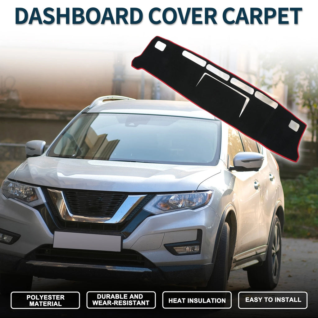 Dashboard Dash Cover Mat for Nissan NV350 Caravan E26 (2012–2024) Black Red