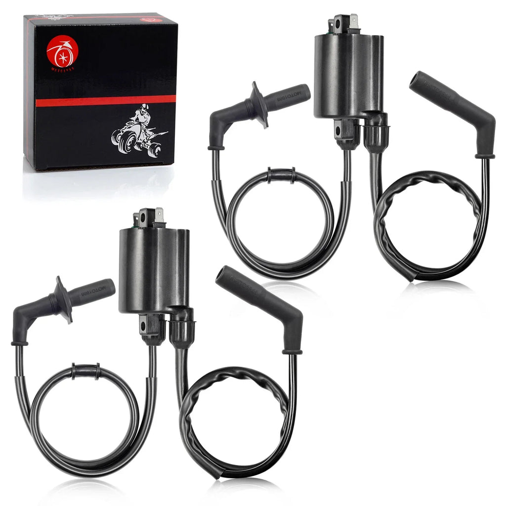 Ignition Coil Pack & Spark Plug + Cap for Honda VT1100 Shadow Spirit(1999–2007)