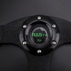 14" Aluminum Racing Steering Wheel with Quick Release Hub Adapter