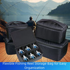 Fishing Reel Organizer Bag for Baitcast & Electric Reels (Multi Size)