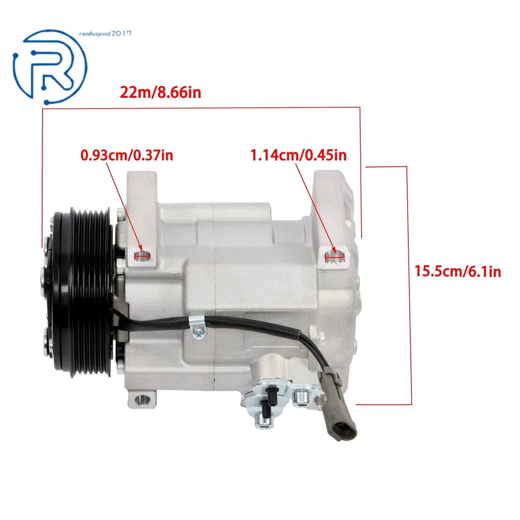 A/C Compressor for Chevrolet Silverado 1500 2500 HD 3500 HD (2003–2010)