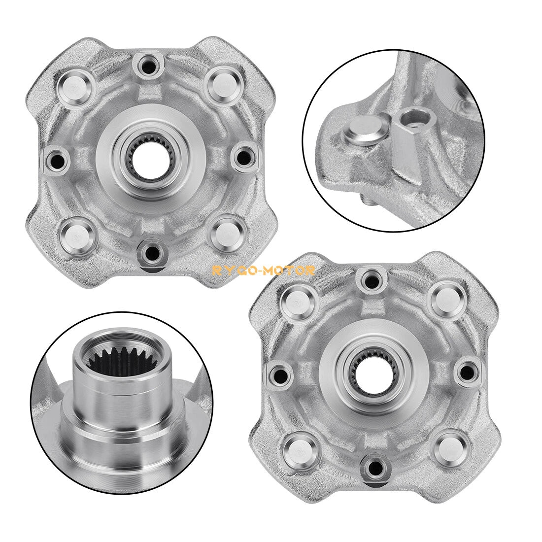 2x Front Wheel Hubs for Honda Rincon 680 TRX680FA 4x4 (2006–2023)