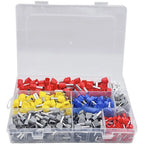 600pcs Crimp Wire Connectors Tinned Copper PVC Insulated Tubular Terminal