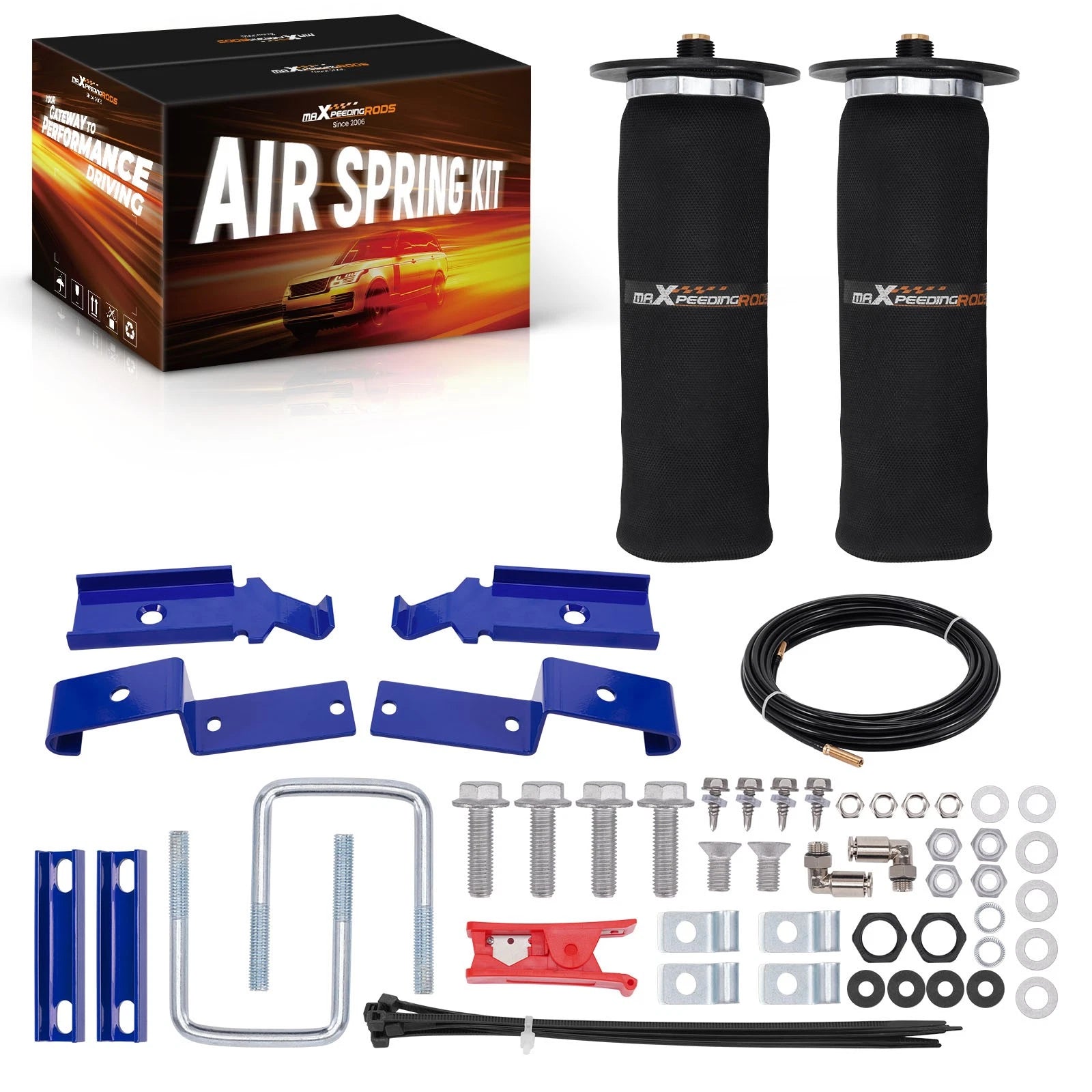 Rear Air Helper Spring Bag Leveling Kit for Chevrolet Colorado (2004–2012)