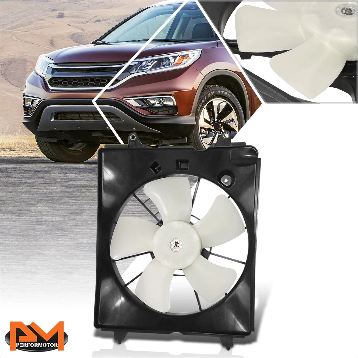 A/C Condenser Cooling Fan Assembly for Honda CR-V (2015–2016)