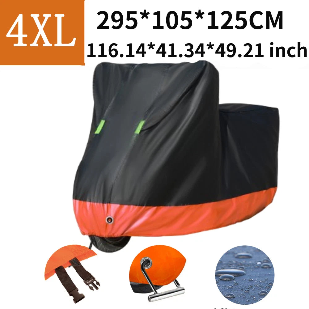 4XL Waterproof Motorcycle Bike Cover for Outdoor Protection (Universal)