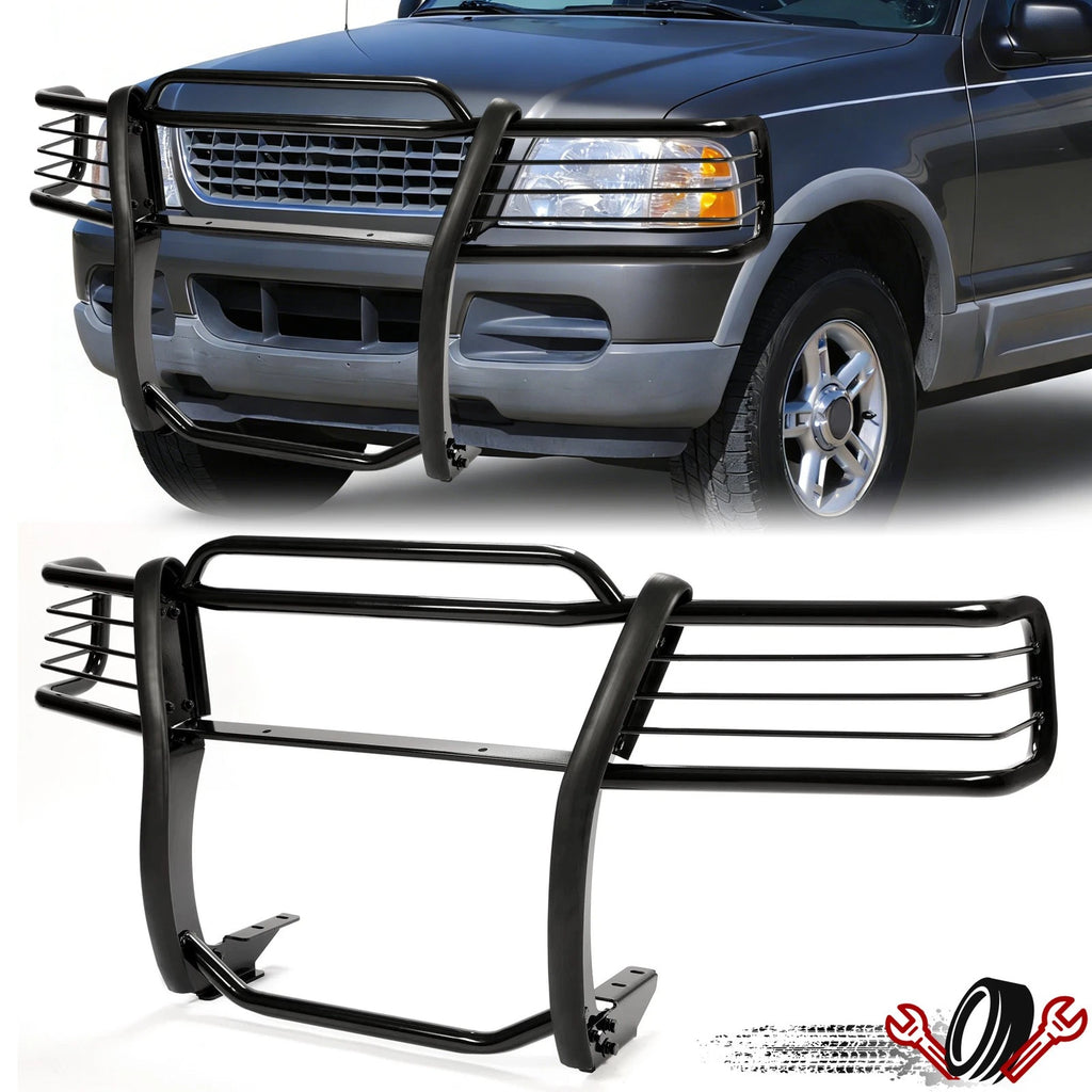 Black Steel Bumper Grille Brush Guard for Ford Explorer (2002–2005)