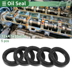 Set of 5 Oil Seal Rotary Shaft Seal NBR Rubber 32x47x10mm