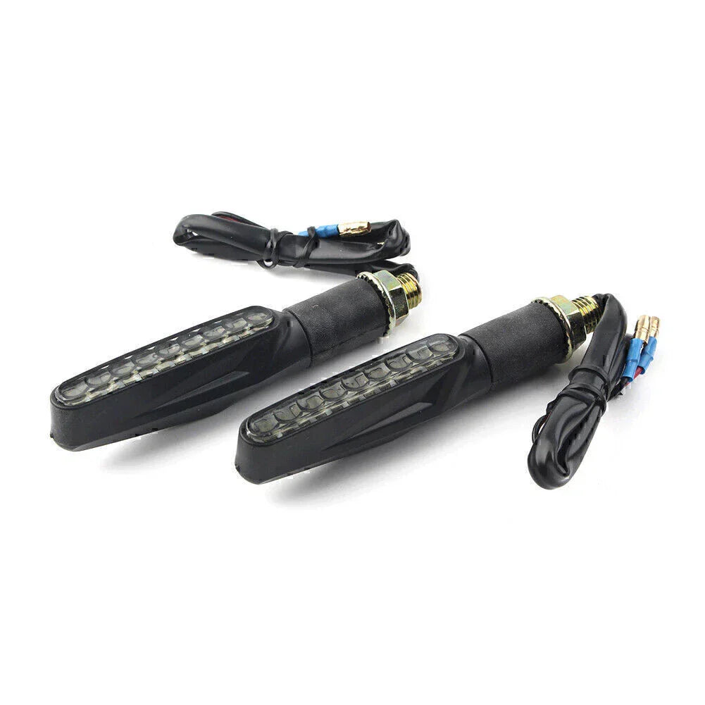 9 x LED Universal Motorcycle Turn Signal Lights Amber for Honda Harley Yamaha