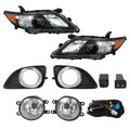 Set of 2 Halogen Headlights & Fog Lights for Toyota Camry SE (2010–2011)