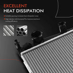 Radiator for Mercedes-Benz C250 SLK250 SLK350 E250 (2012–2016)