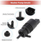 Windshield Washer Pump No.8260A109 for Mitsubishi Lancer (2008–2017)