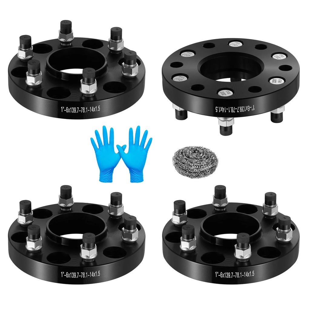 1" 6x5.5 Hubcentric Wheel Spacers for 2000–2012 Chevy Suburban 1500
