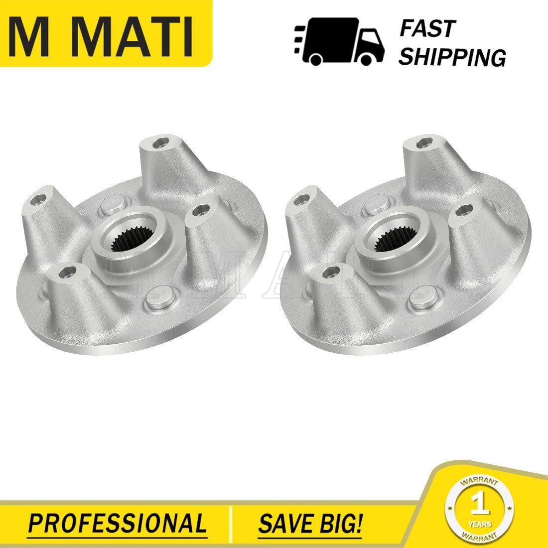 2 Front & Rear Wheel Hubs for Yamaha YXM700 Viking 700 (2014–2015) 1XD-25111-00-00
