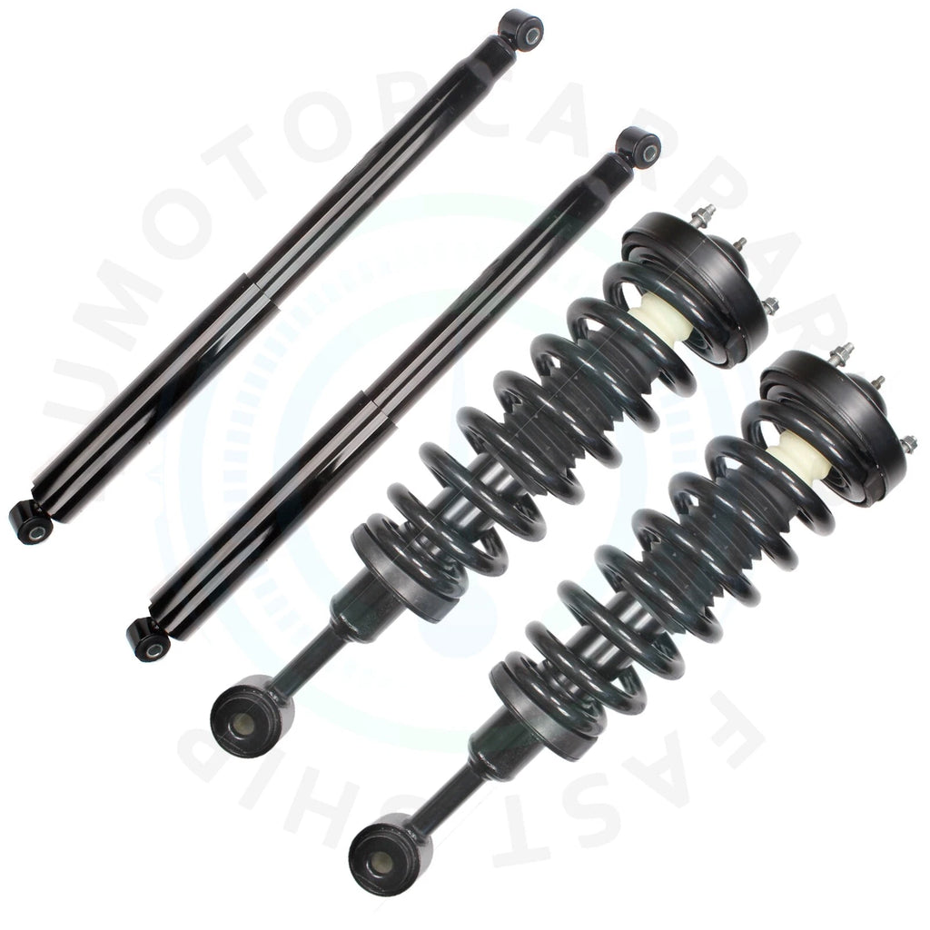 Front Struts & Rear Shocks Coil Spring Mount Kit for Ford F-150 (2004–2008)
