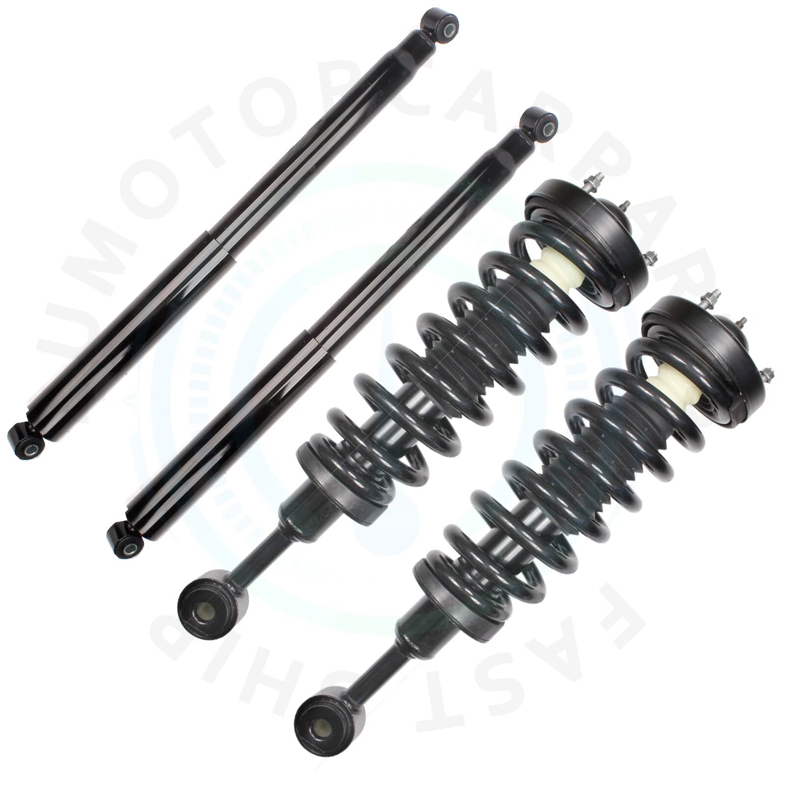 Front Struts & Rear Shocks Coil Spring Mount Kit for Ford F-150 (2004–2008)