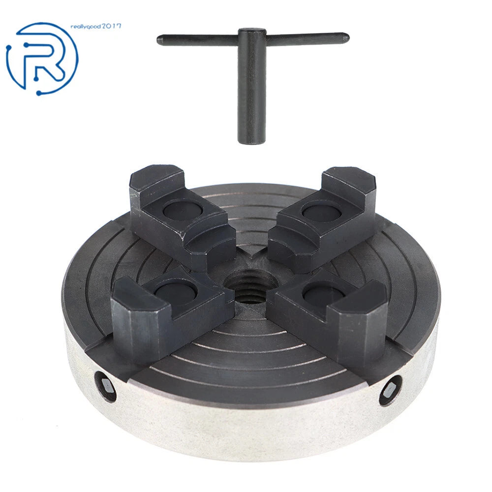 6-Inch 4-Jaw Wood Lathe Chuck with 1x8 TPI Thread for
