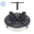 6-Inch 4-Jaw Wood Lathe Chuck with 1x8 TPI Thread for