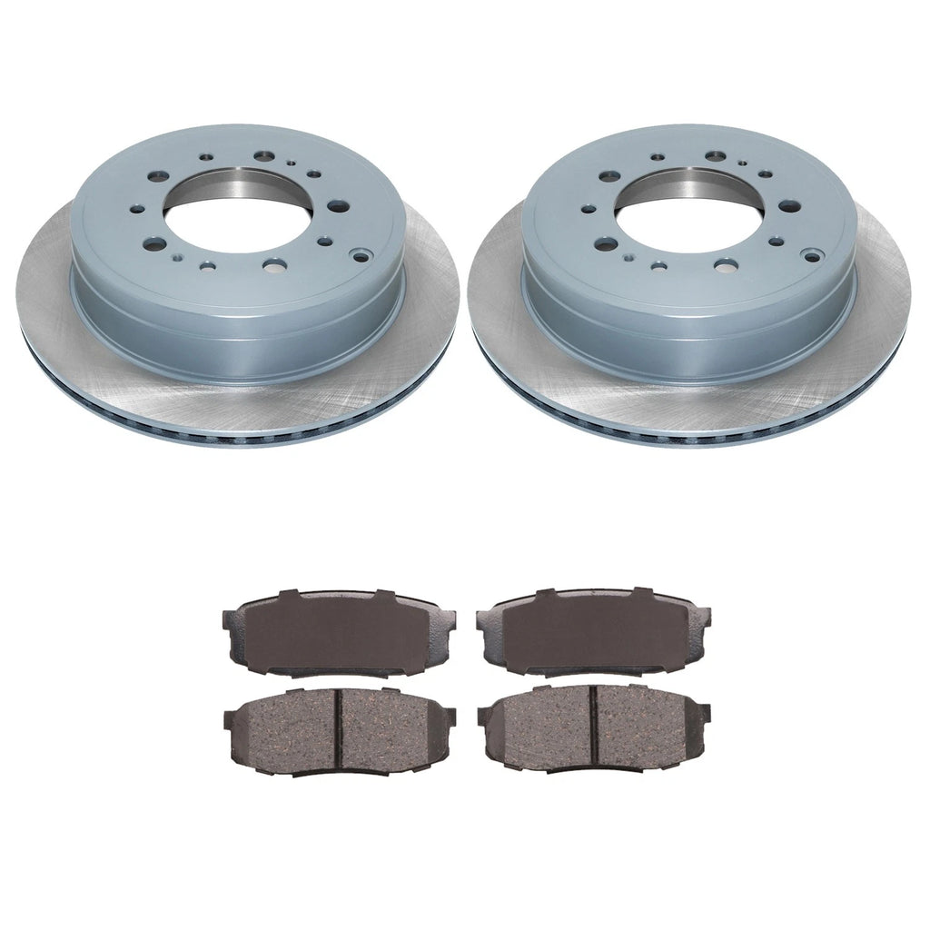 DuraGo Rear Rotors & Advics Ceramic Brake Pads Kit for Land Cruiser LX570 Tundra (2008–2021)