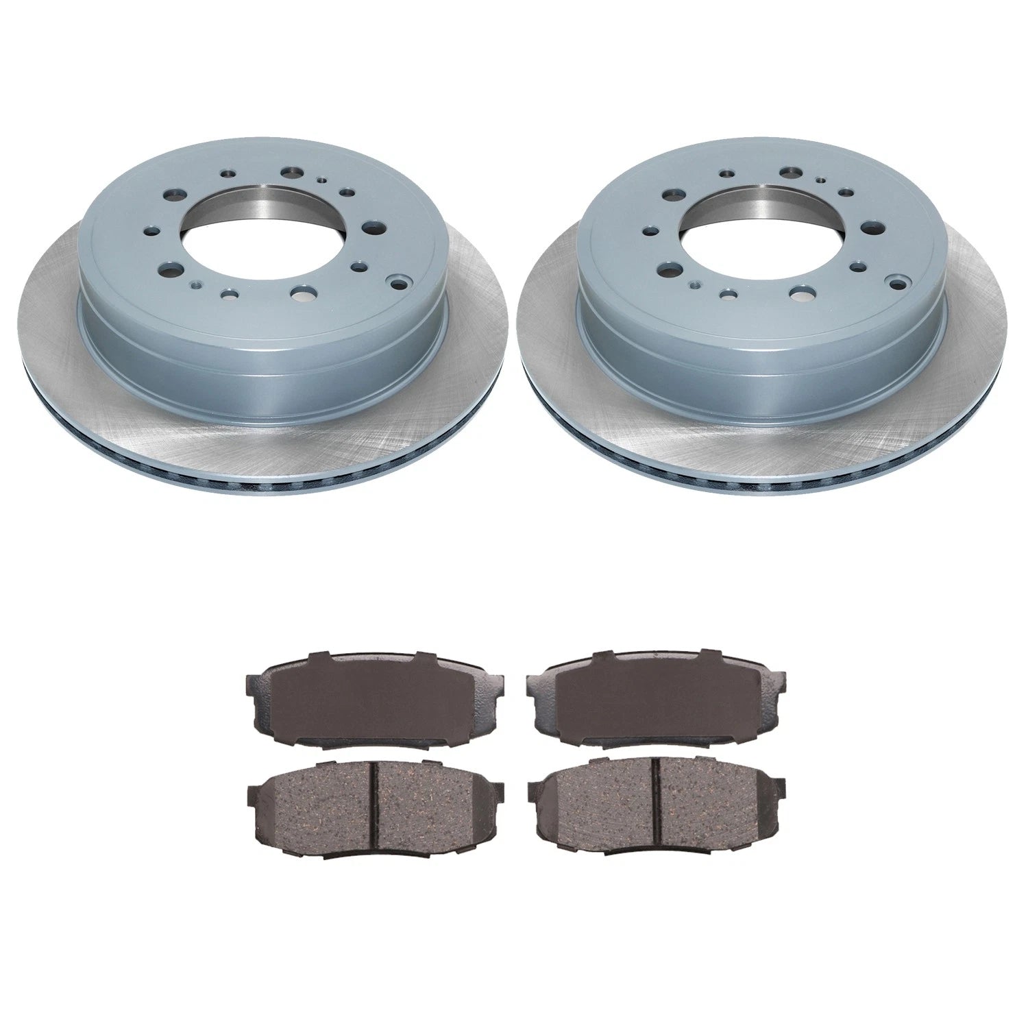 DuraGo Rear Rotors & Advics Ceramic Brake Pads Kit for Land Cruiser LX570 Tundra (2008–2021)