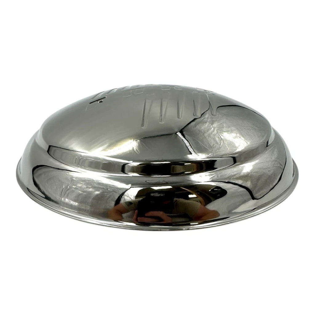 Licensed Stainless Steel Hubcaps Set for Ford Script Aftermarket Rims (2000–2019)