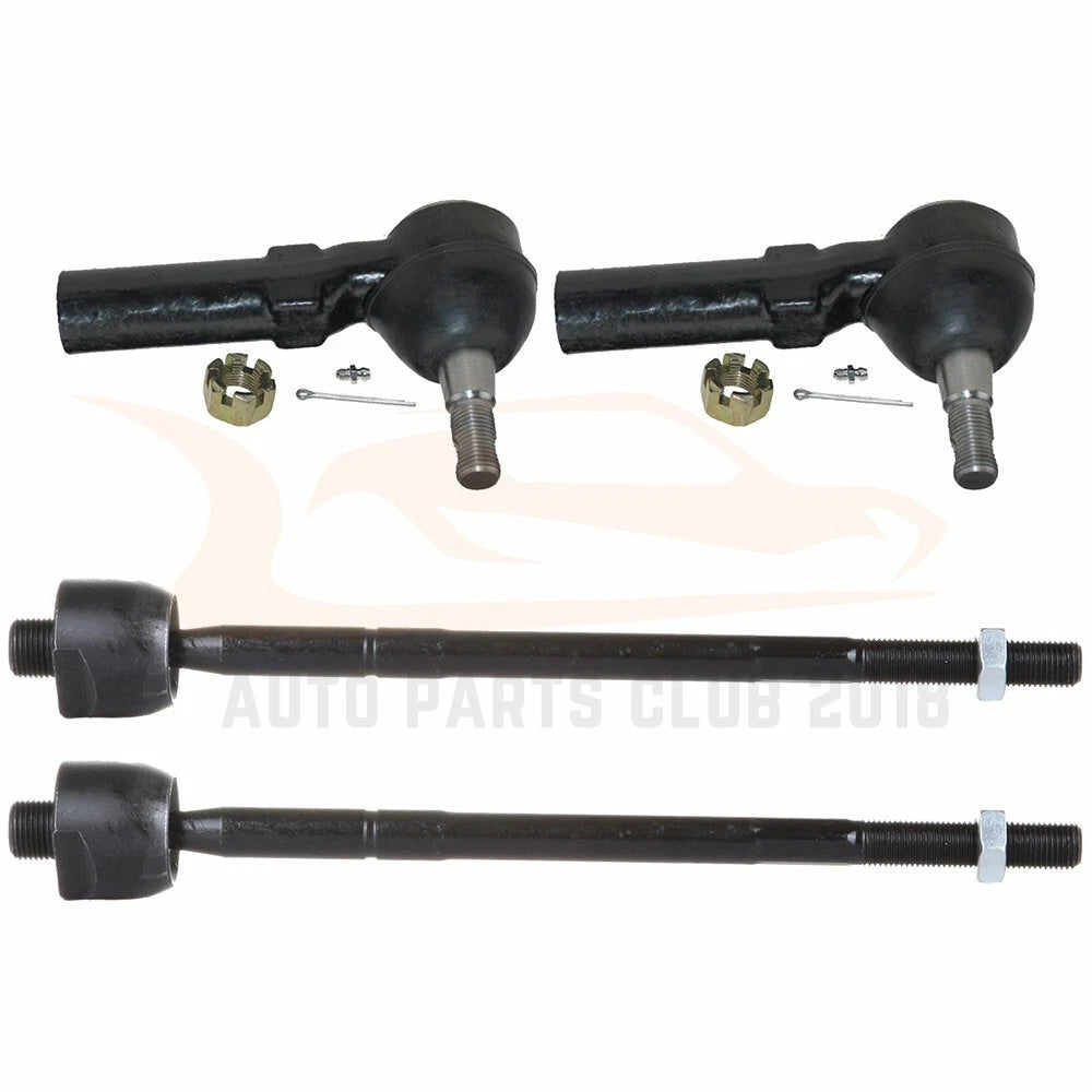 Set of 4 Inner Outer Tie Rod End Links for Chevrolet Corvette & Cadillac XLR (2005–2013)