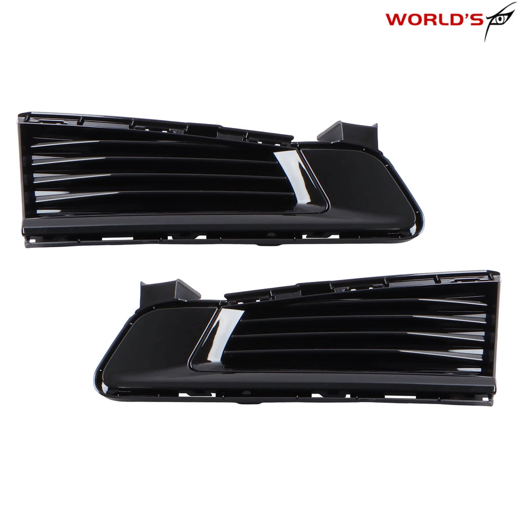 Set of 2 Black Chrome Fog Light Covers for Cadillac CTS (2014–2019)