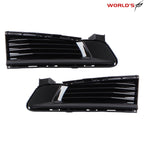 Set of 2 Black Chrome Fog Light Covers for Cadillac CTS (2014–2019)