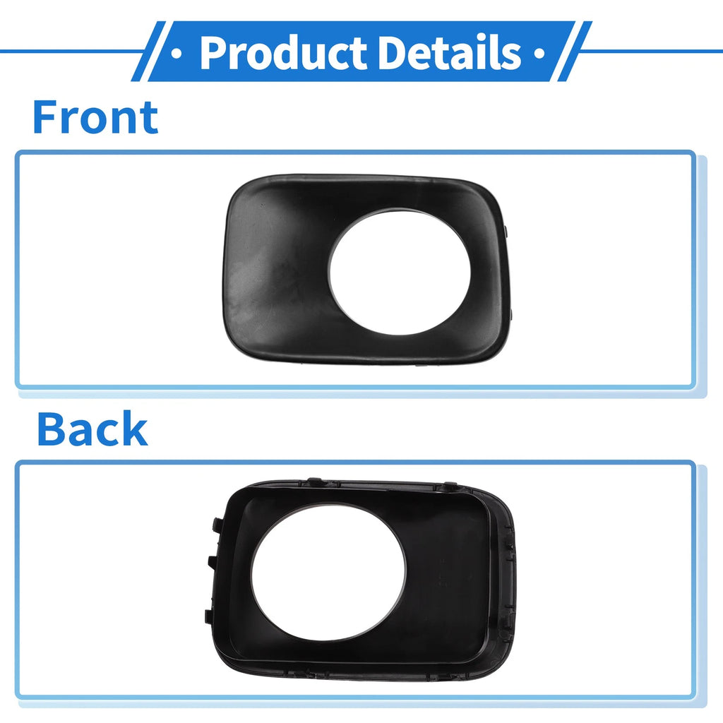 Front Right Fog Light Grill No.HO1039101 for Honda Pilot (2009–2011) Black ABS