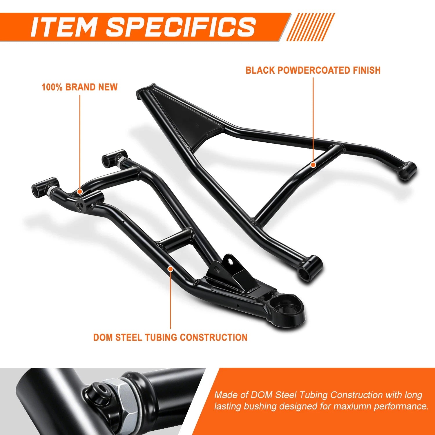 Set of 2 Control A-Arms for Can-Am Maverick X3 (2017–2025)