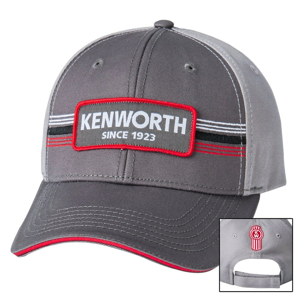 Front Patch Cap for Kenworth Trucks (Since 1923) - Charcoal/Gray Adjustable