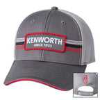 Front Patch Cap for Kenworth Trucks (Since 1923) - Charcoal/Gray Adjustable