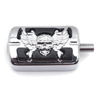 Wing Skull Zombie Foot Peg Pedal for Harley Davidson Dyna V-Rod Softail (1987–2014)