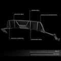 Rear Diffuser + Side Valence Body Kit for Ford Mustang (2015–2017)