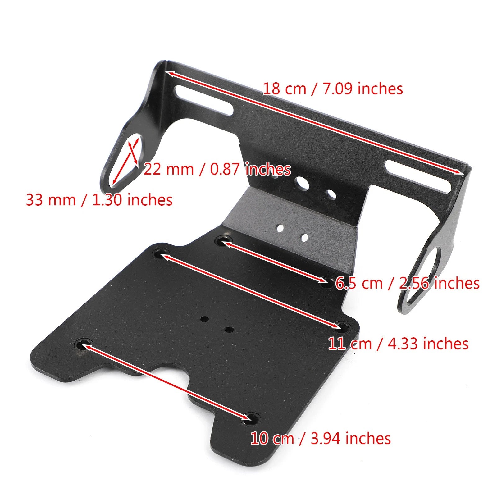Aluminum License Plate Holder Frame for Yamaha Tenere 700 (2019–2021)