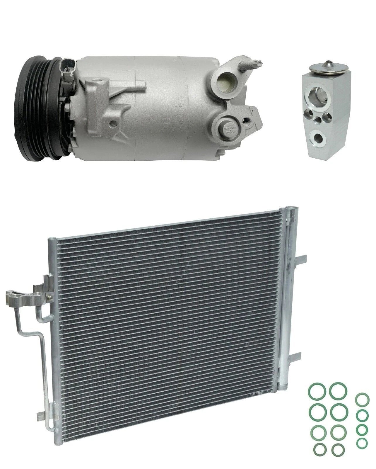 AC Compressor Kit with Condenser for Ford Transit Connect 2.5L (2015–2019)