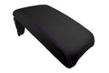 Console Lid Pull Over Cover Leather for Toyota Camry (2012–2017) Purple Stitch
