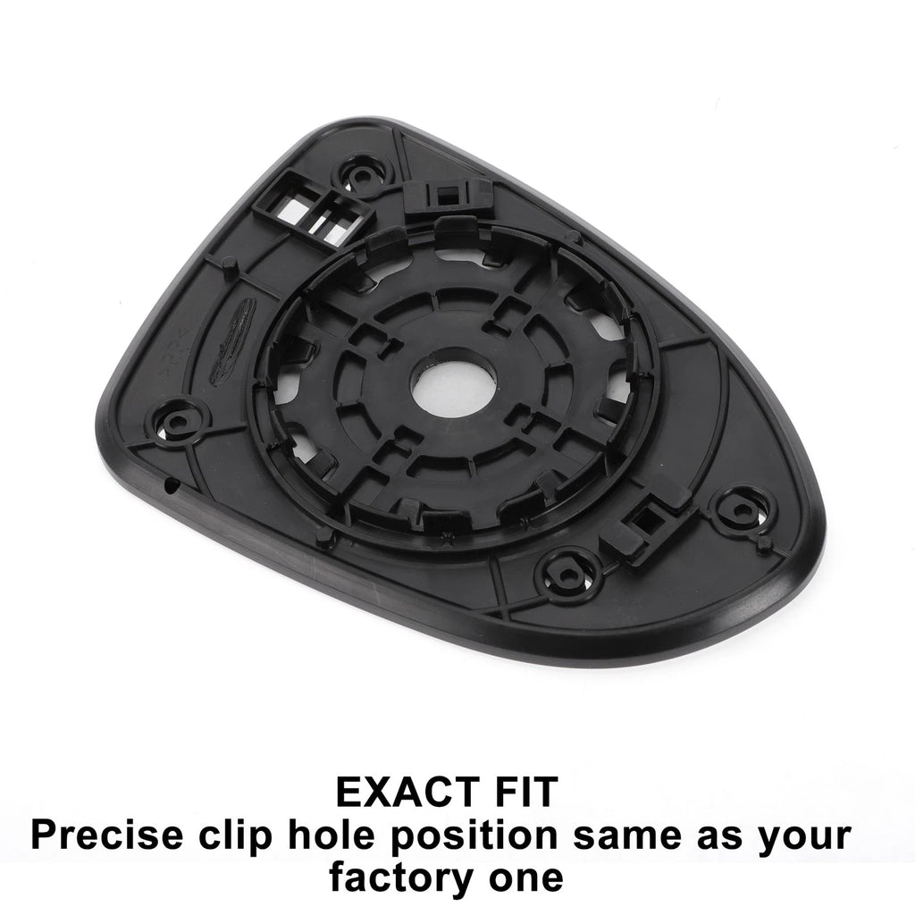Left Side White Mirror Glass w/ Back for KIA Rio (2012–2016)