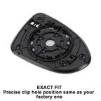Left Side White Mirror Glass w/ Back for KIA Rio (2012–2016)
