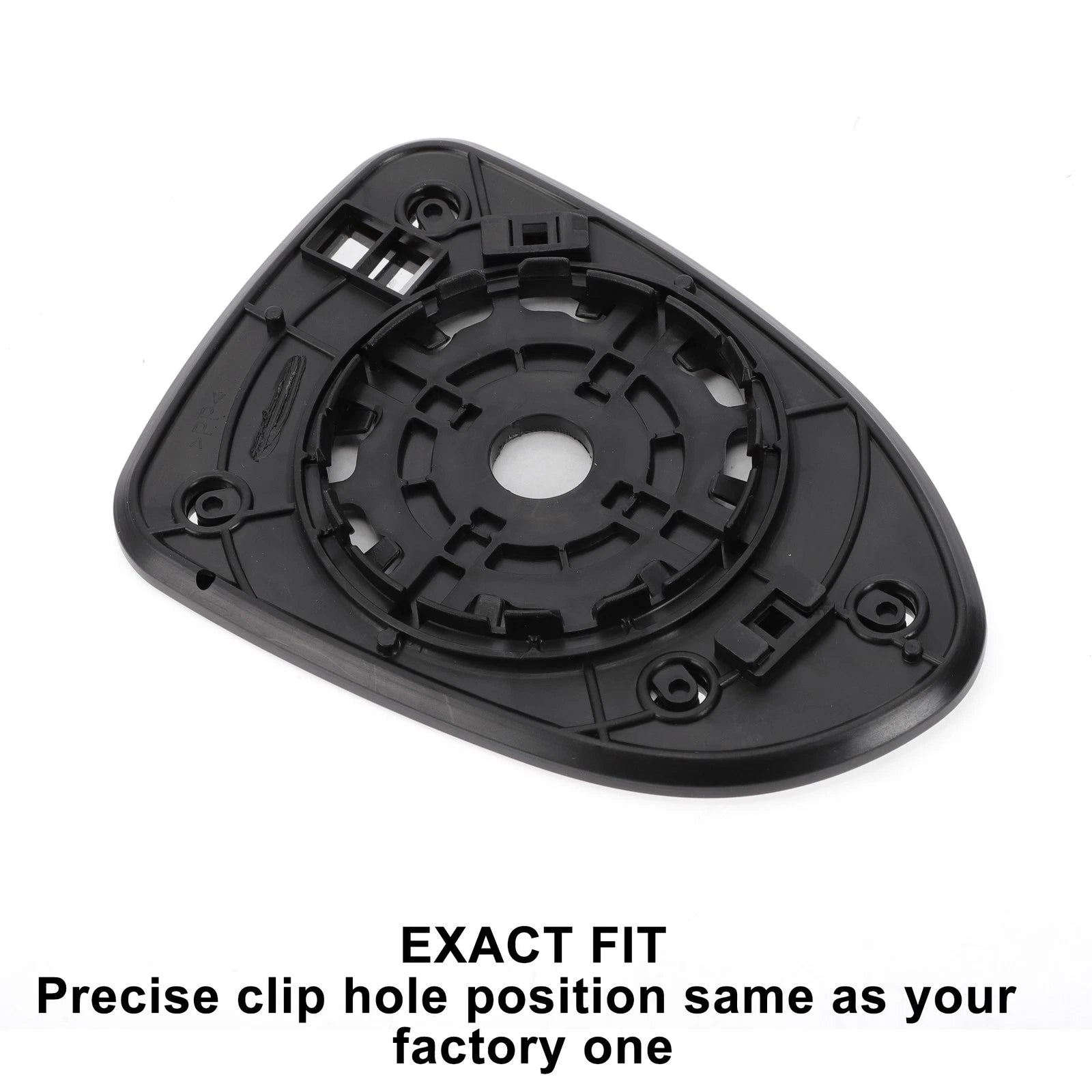 Left Side White Mirror Glass w/ Back for KIA Rio (2012–2016)