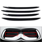 4X Black Front Bumper Splitter Fin Spoiler Canard for Mercedes Benz C-Class (2022–2023)
