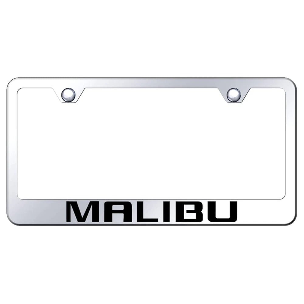 Stainless Steel License Plate Frame - Officially Licensed for Chevrolet Malibu