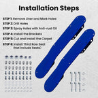 Third Row Seats Bracket Kit for Jeep Wrangler JK 4 Door (2007–2018)