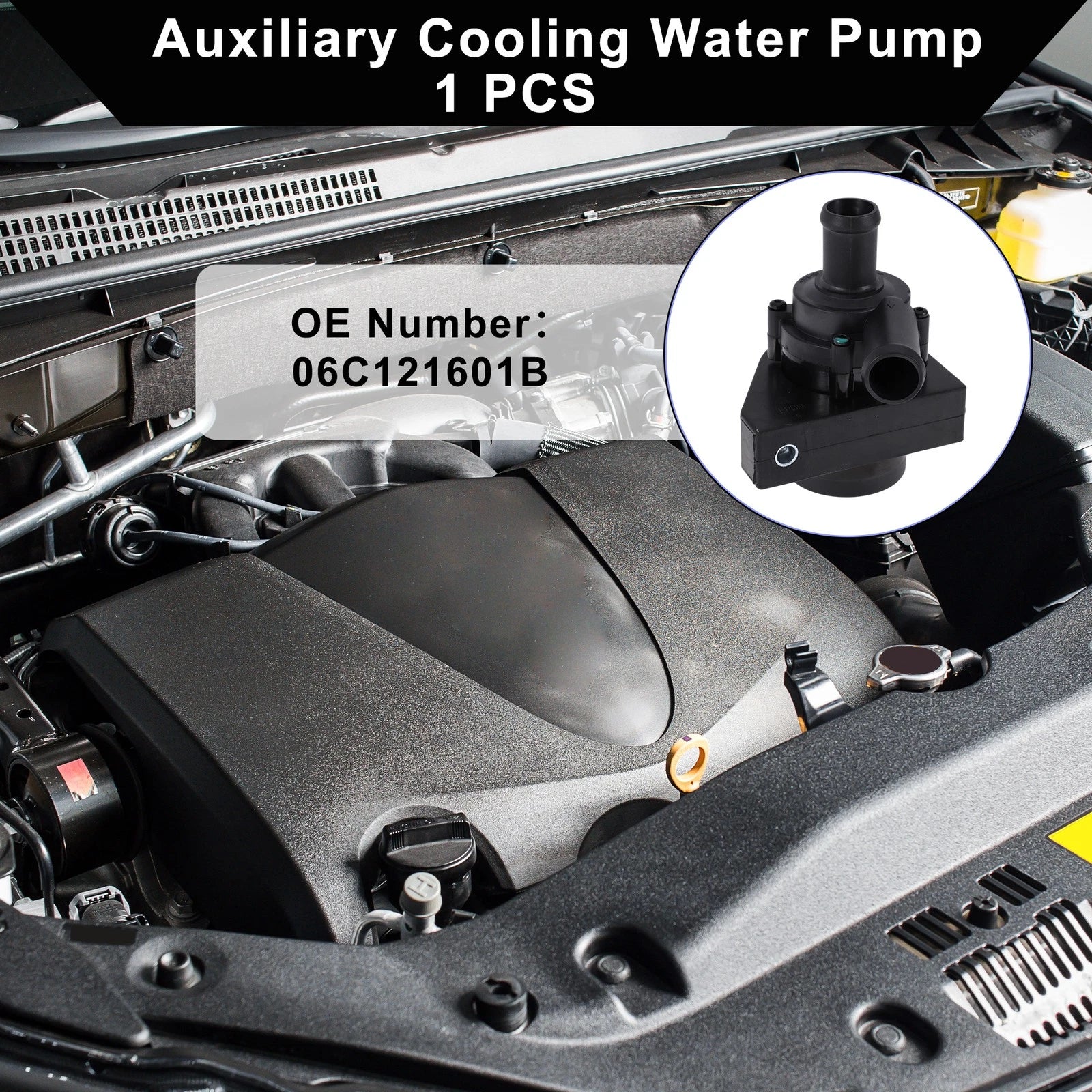 Auxiliary Cooling Water Pump for Audi A6 (2005–2012) No. 06C121601B