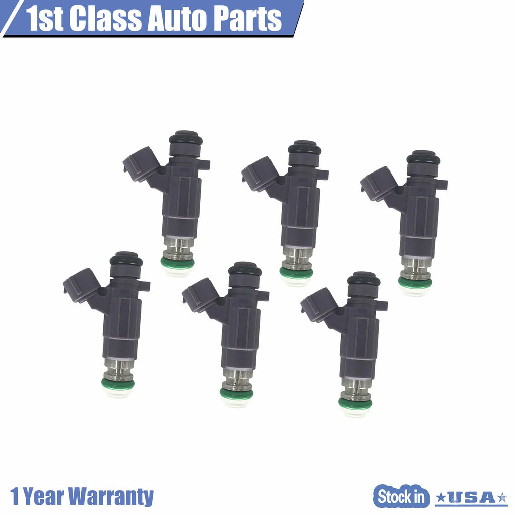 Set of 6 Fuel Injectors for Infiniti Nissan 2.0 2.5 3.0 3.5L (1999–2004)