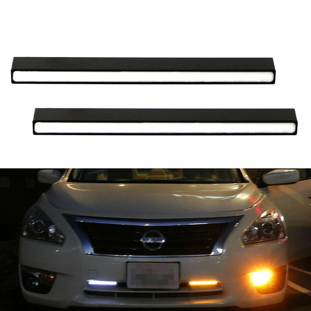 2X LED Switchback White/Amber Fog Lamps for Daytime Running